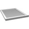 Ekena Millwork Vertical Surface Mount PVC Gable Vent: Functional, w/ 2"W x 2"P Brickmould Sill Frame, 26"W x 34"H GVPVE26X3403SF - alternate 3